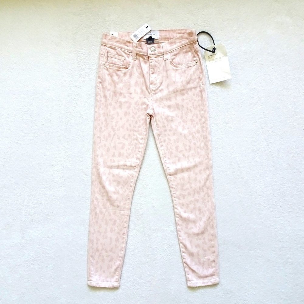 Current Elliott Leopard Print Jeans Women's Size 24 High Waist